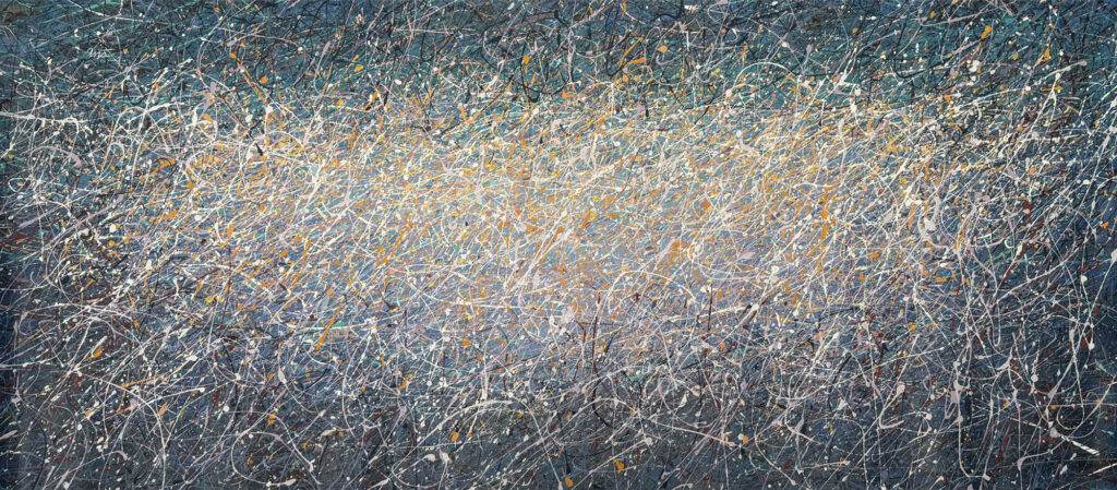 Transparency of thoughts (Blue gray fog), 2024 Nadin Antoniuk