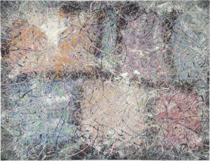 Abstract squares summer dreaming (Stretched), 2024 Nadin Antoniuk