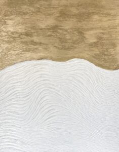Dreamscape Gold & White - Two tone paintings, 2021 Daniela Pasqualini