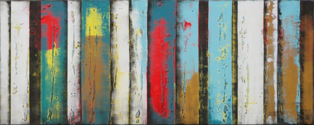 Turquoise panels light by Ronald Hunter