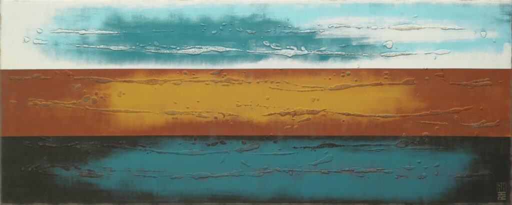 Three Lined landscape by Ronald Hunter