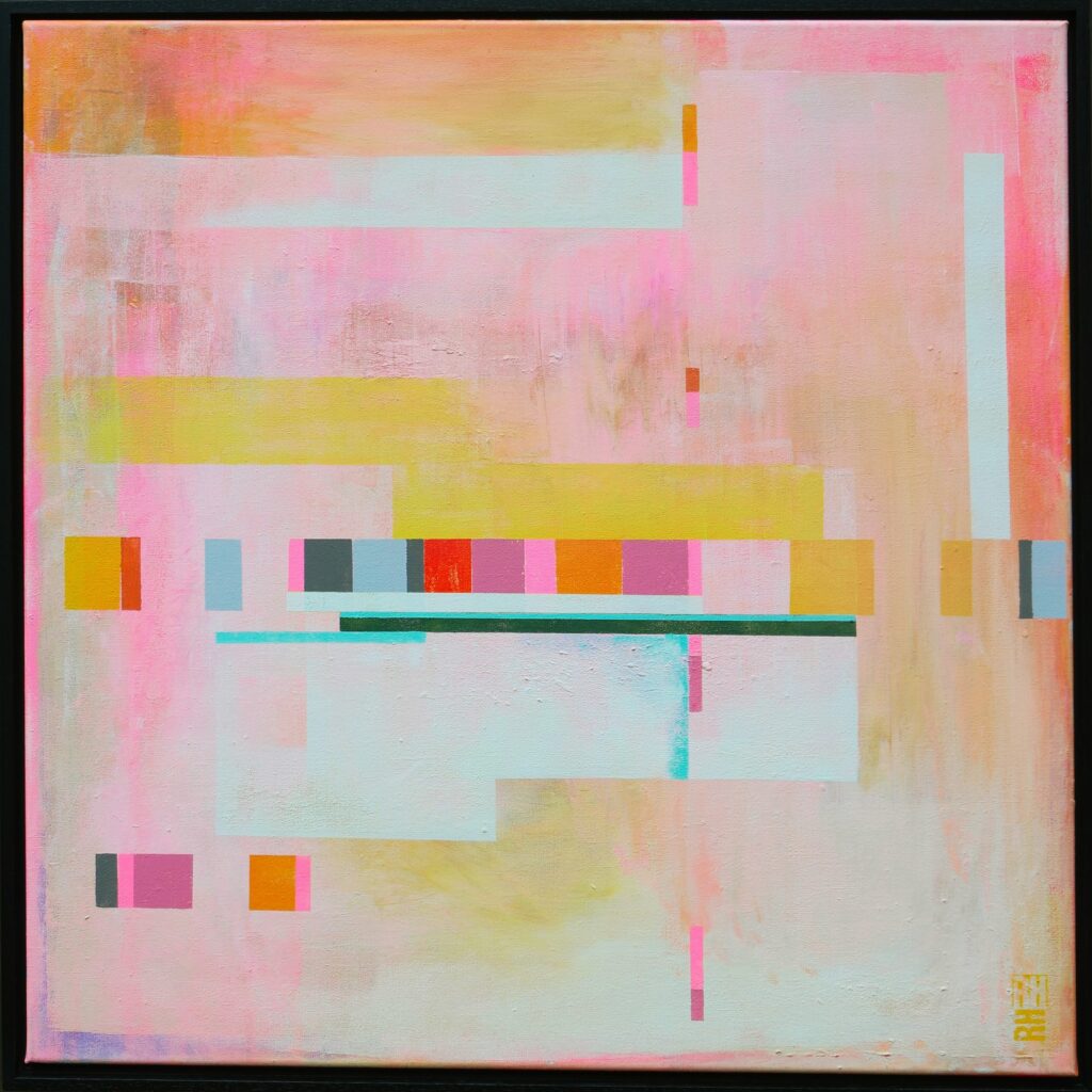 City plan pink by Ronald Hunter