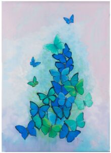 Nuage papillons by Agnès Tiollier