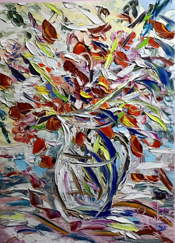 Vaso con fiori arancio by Antonino Puliafico