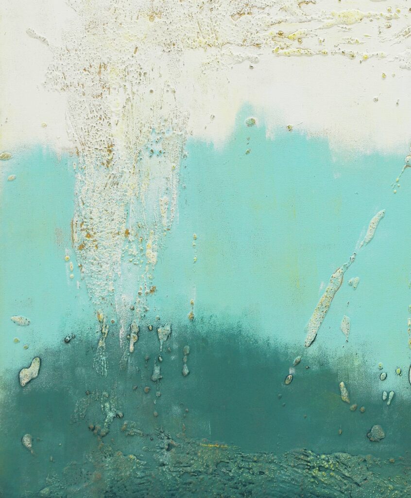 Oceanic blue square by Ronald Hunter
