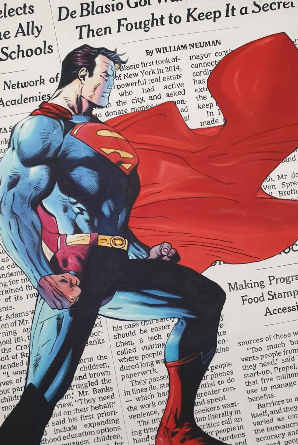 Man of Steel - Superman in the National New York Times by Belart Collective