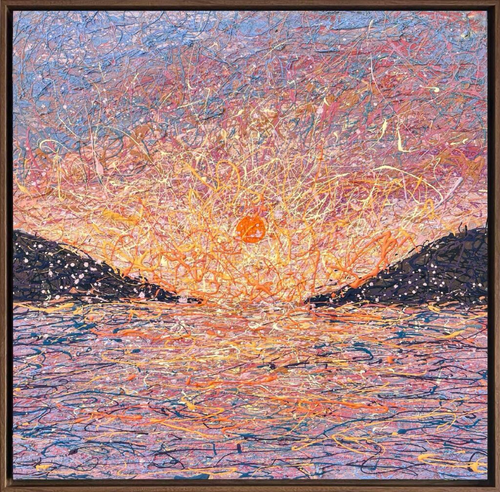 A Moment Held by Sunrise - framed by Nadin Antoniuk