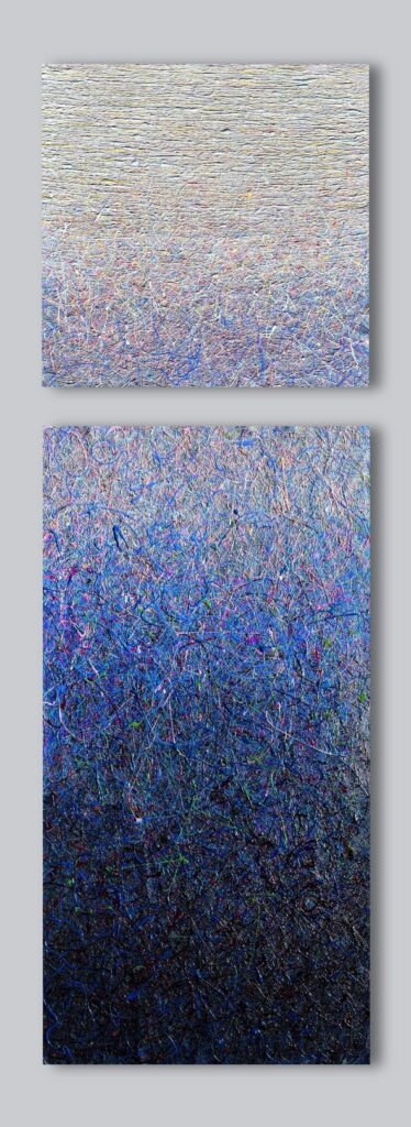 In search of silence- 3 (blue) by Nadin Antoniuk