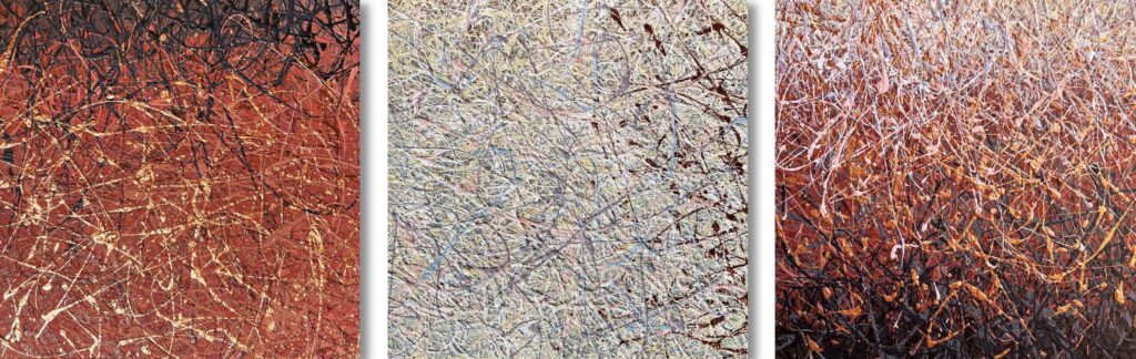 Imagination - triptych (stretched) - Nadin Antoniuk
