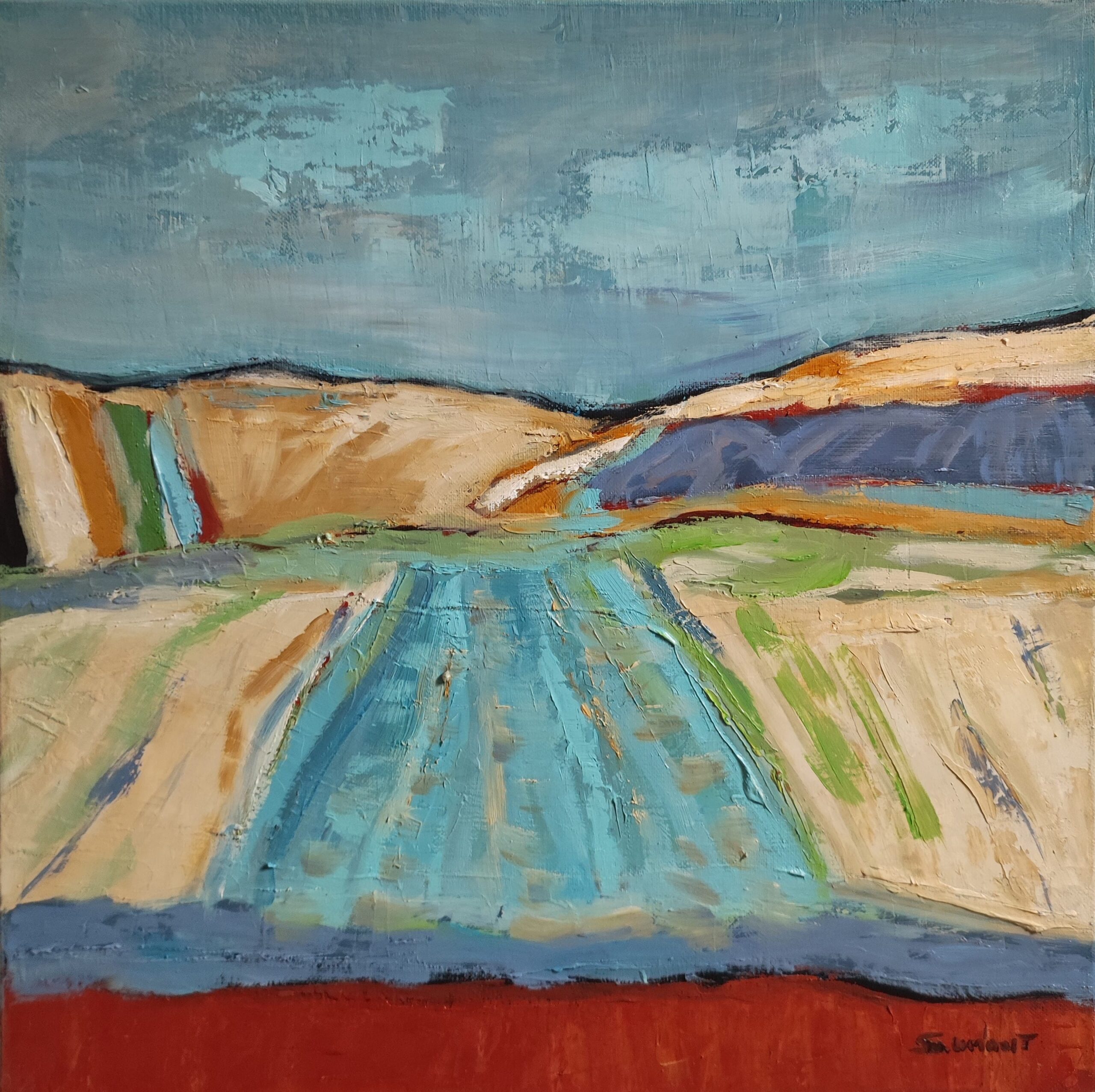 Blue landscape - Sophie Dumont