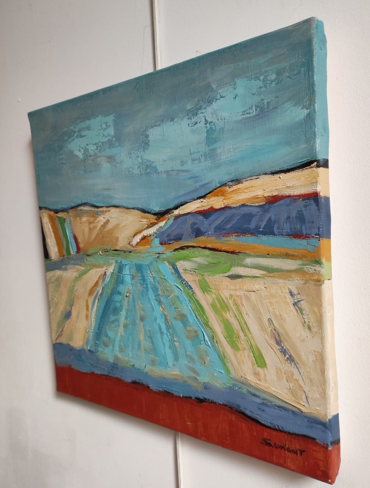 Blue landscape - Sophie Dumont