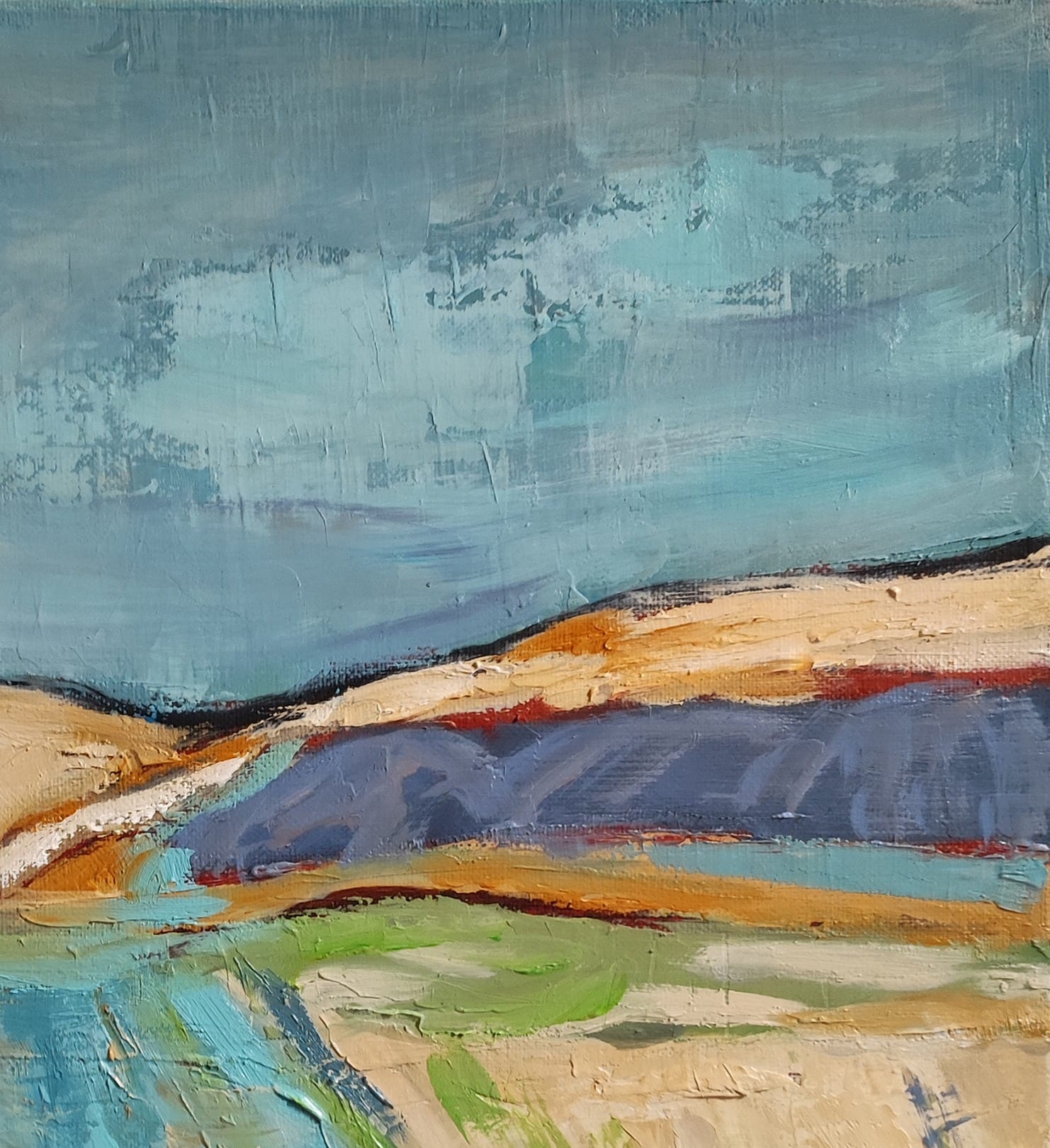 Blue landscape - Sophie Dumont