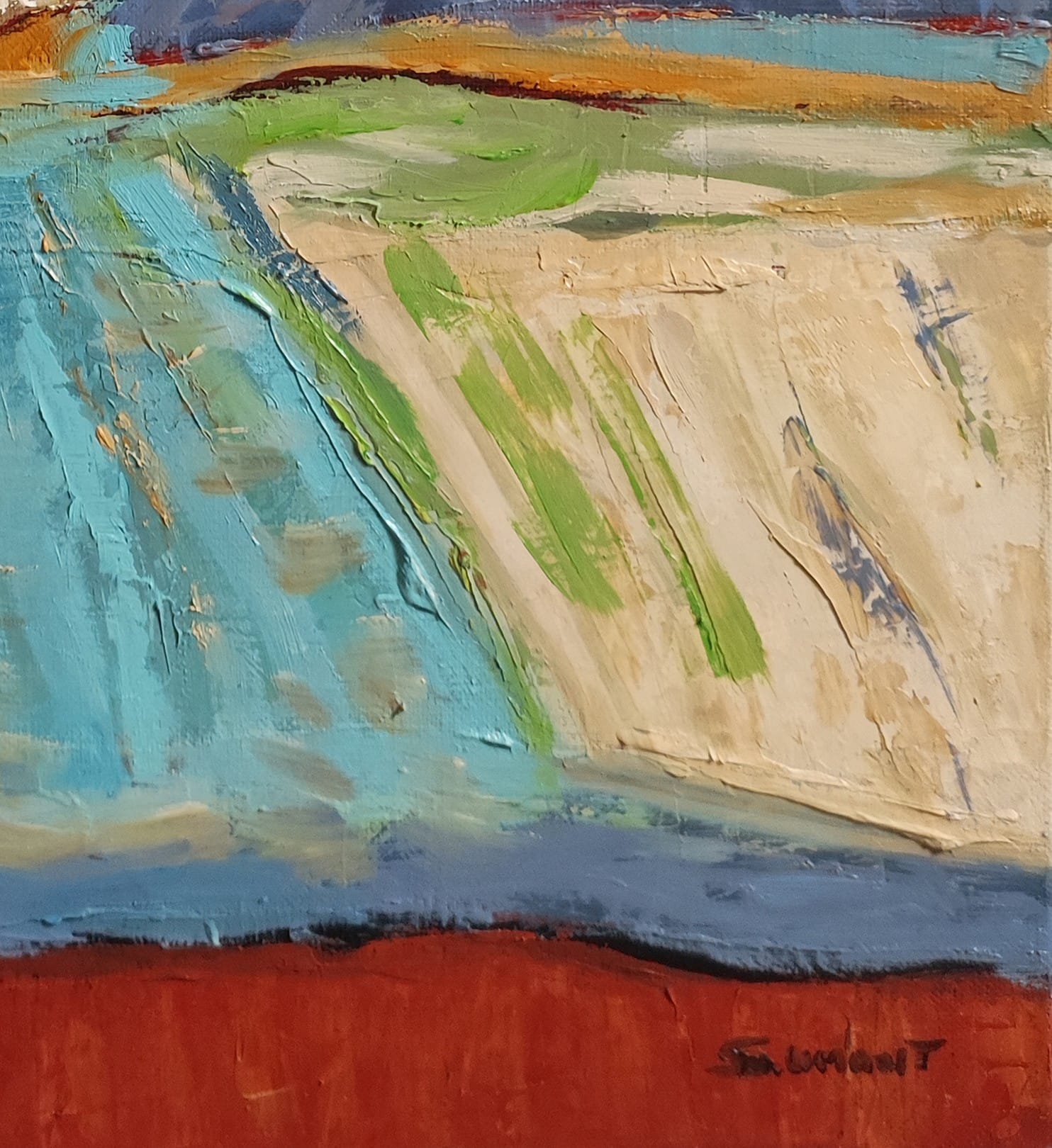 Blue landscape - Sophie Dumont