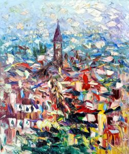 Campanile e case - Antonino Puliafico