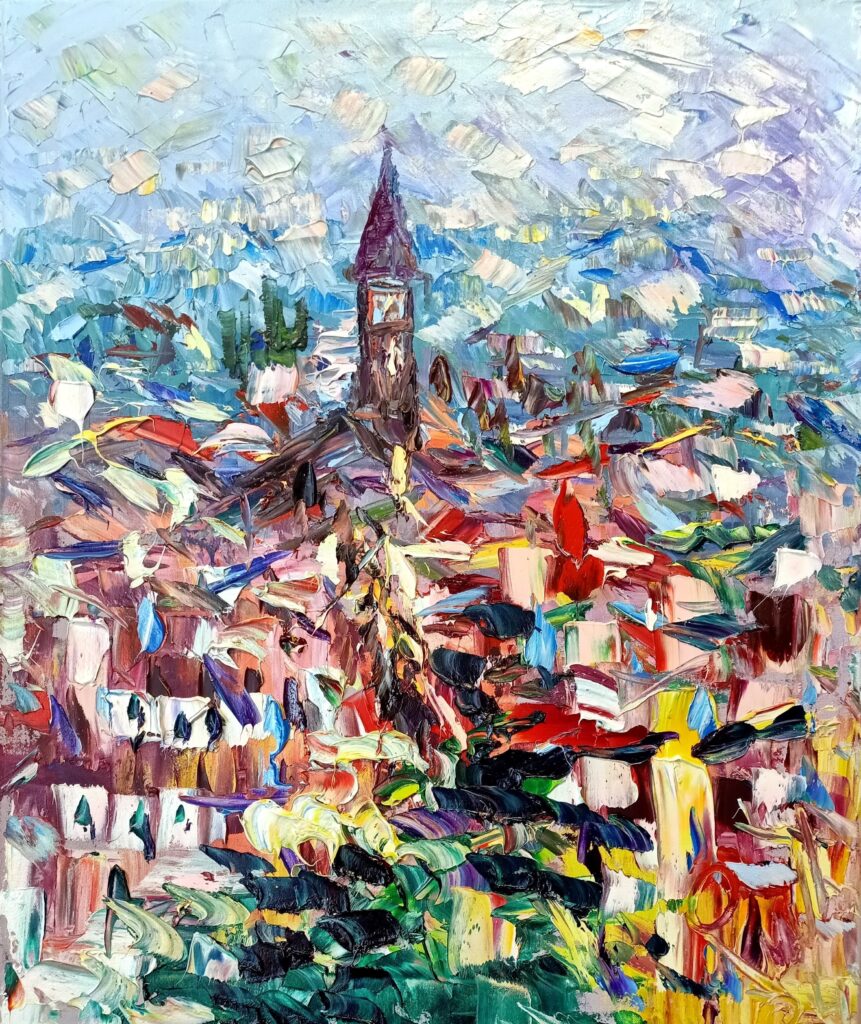 Campanile e case - Antonino Puliafico