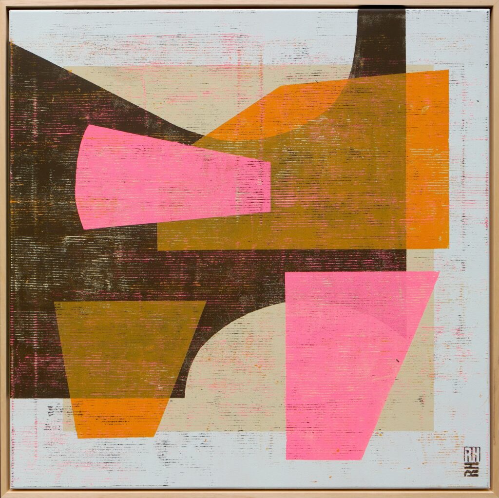 Fractured fallen orange pink brown - Ronald Hunter