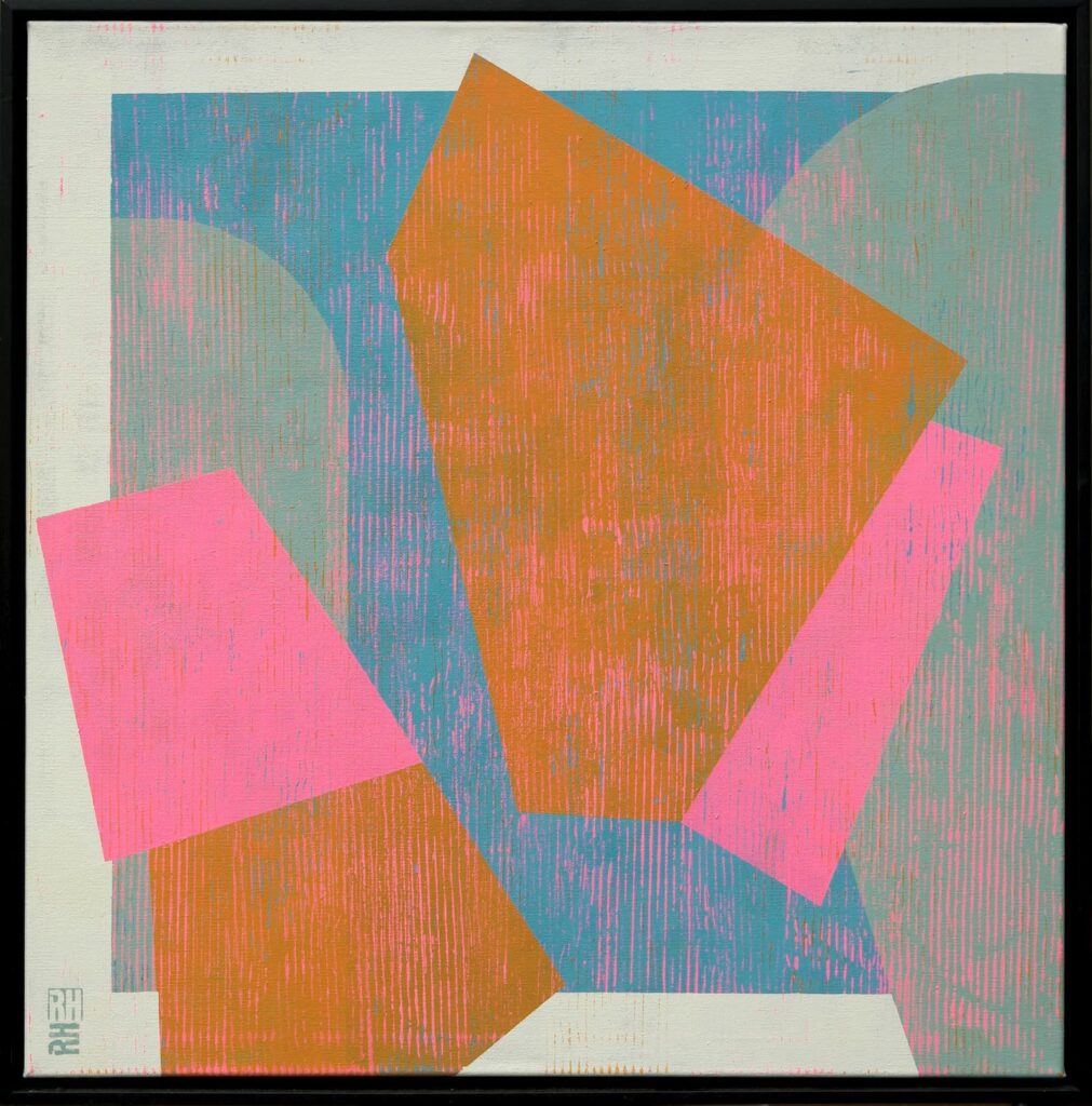 Fractured fallen pink orange - Ronald Hunter