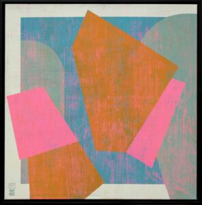 Fractured fallen pink orange - Ronald Hunter