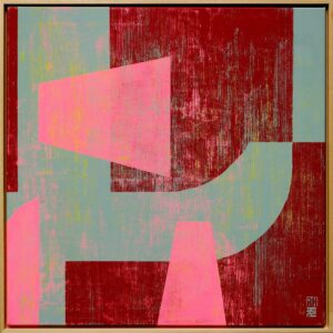 Fractured fallen pink red - Ronald Hunter