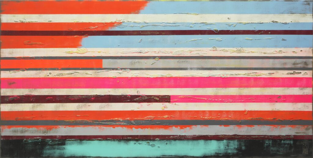 Neon Pop Art Lines - Ronald Hunter