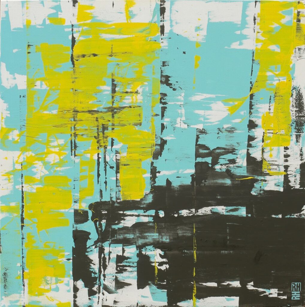 Static yellow square - Ronald Hunter