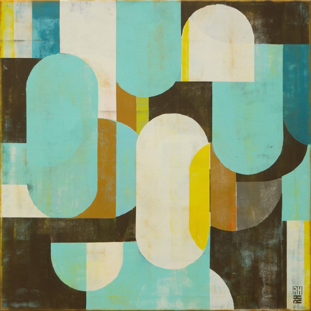 Traffic Turquoise and Brown - Ronald Hunter