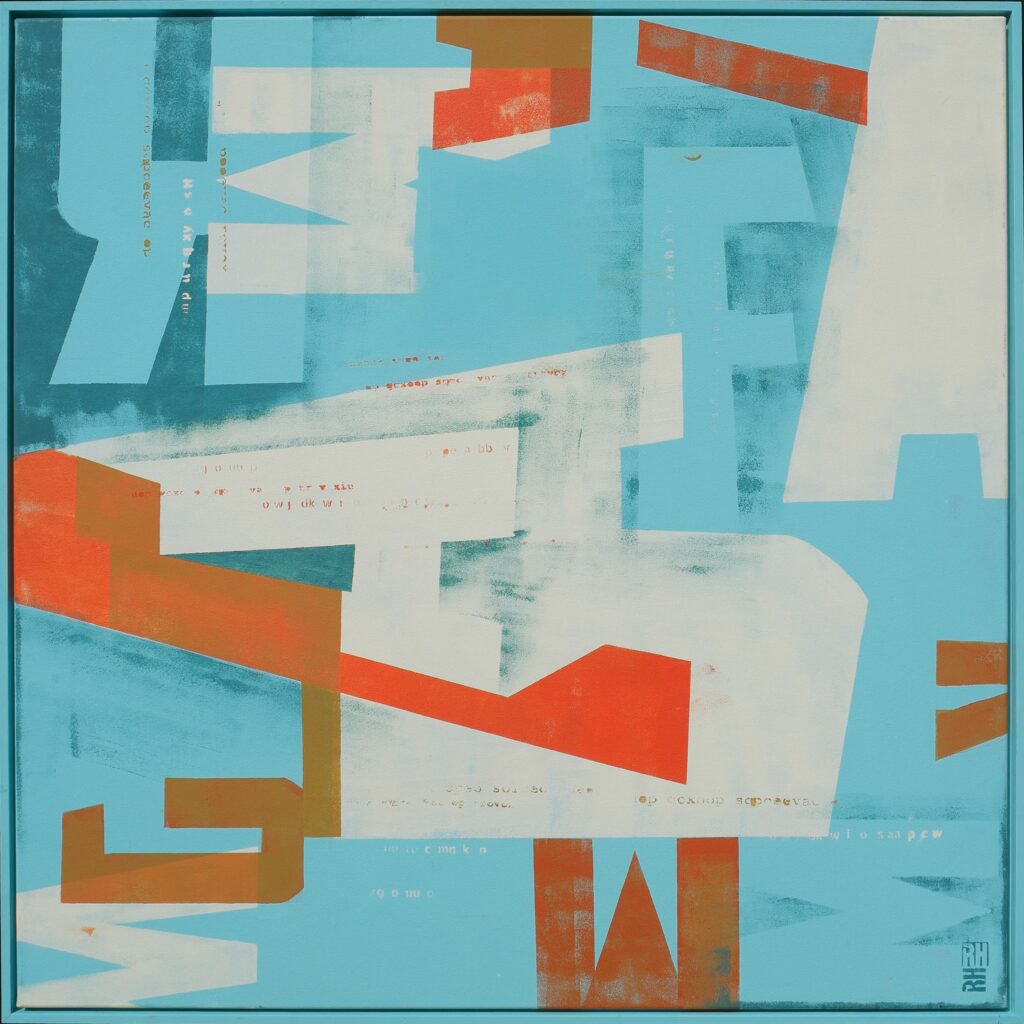 Typopop in Turquoise - Ronald Hunter