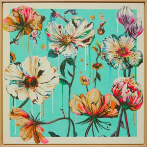 Fantasty Flowers Turquoise - Ronald Hunter