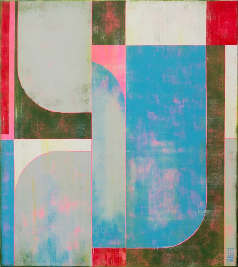 The Maze - blue and pink - Ronald Hunter