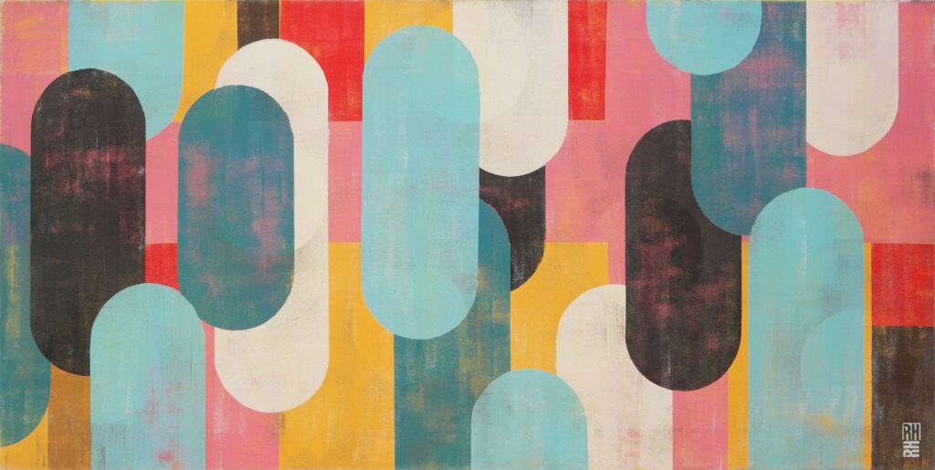 Traffic Landscape pink small - Ronald Hunter